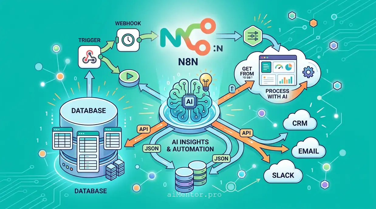 ربط N8N بقواعد البيانات