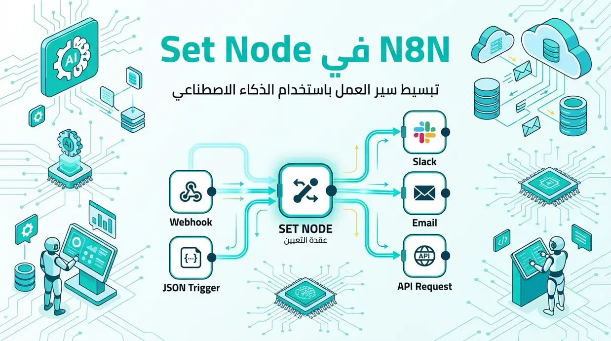 Set Node في N8N